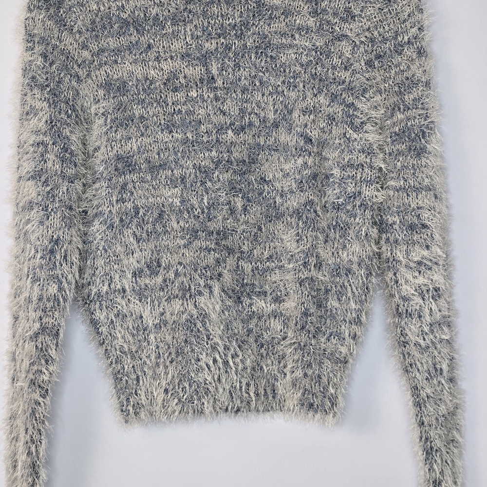 Cozy Blue and White Women's Sweater